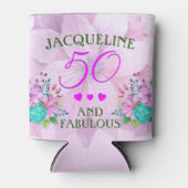 Aquarellblume 50 und fabelhaft dosenkühler (Vorderseite)