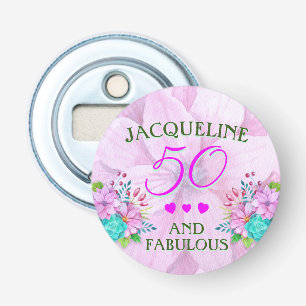 Aquarellblume 50 und fabelhaft flaschenöffner