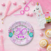 Aquarellblume 50 und fabelhaft pappteller (Party)