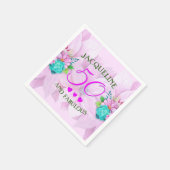 Aquarellblume 50 und fabelhaft serviette (Ecke)