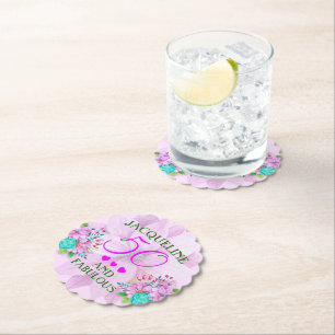 Aquarellblume 50 und fabelhaft untersetzer