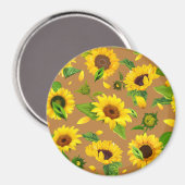 Aquarellblume 5 magnet (Vorderseite/Rückseite)