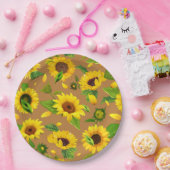 Aquarellblume 5 pappteller (Party)