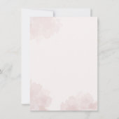 Aquarellblume 60. Geburtstag Moderne Einladung (Rückseite)