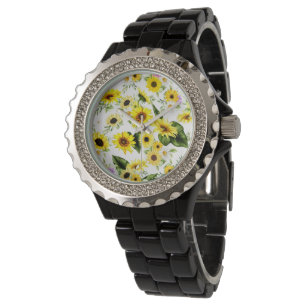 Aquarellblume 7 armbanduhr