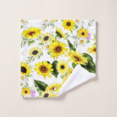 Aquarellblume 7 badhandtuch set (Waschlappen)