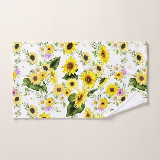 Aquarellblume 7 badhandtuch set (Handtuch)