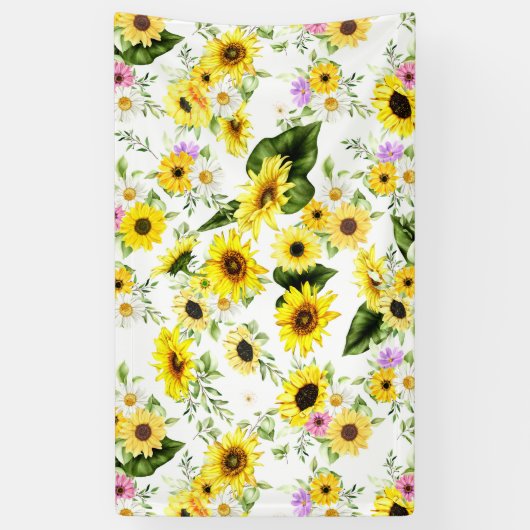 Aquarellblume 7 banner (Vertikal)