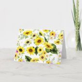 Aquarellblume 7 dankeskarte (Rückseite)