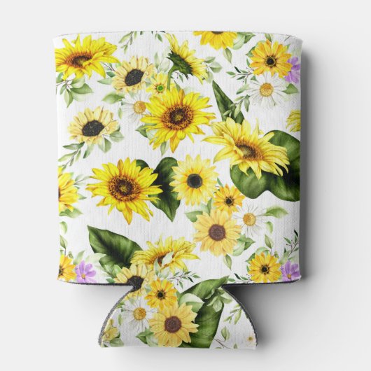 Aquarellblume 7 dosenkühler (Rückseite)