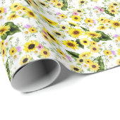 Aquarellblume 7 geschenkpapier (Rolleneckpunkt)