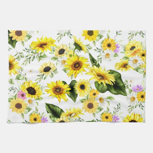 Aquarellblume 7 geschirrtuch (Horizontal)