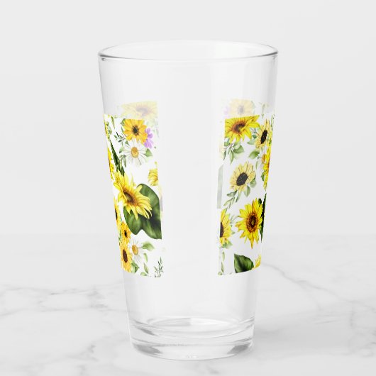 Aquarellblume 7 glas (Rechts)