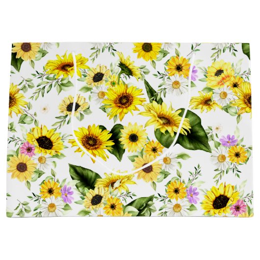 Aquarellblume 7 große geschenktüte (Vorderseite)