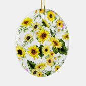Aquarellblume 7 keramik ornament (Rechts)