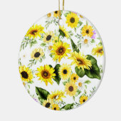 Aquarellblume 7 keramik ornament (Links)