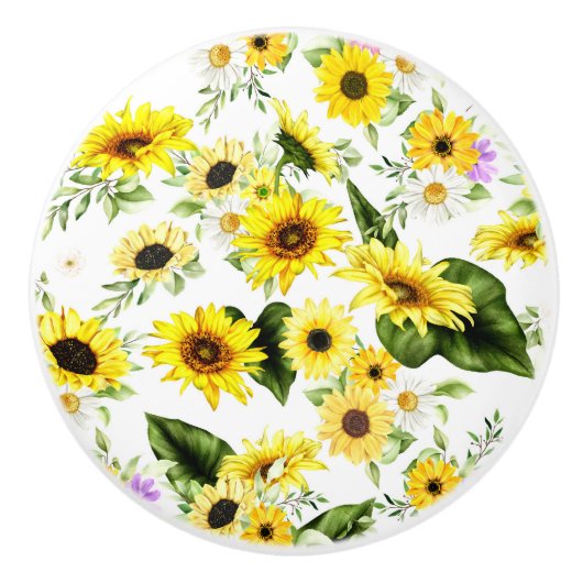 Aquarellblume 7 keramikknauf (Vorderseite)