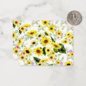 Aquarellblume 7 mitteilungskarte (Vorderseite/Rückseite Beispiel)