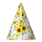 Aquarellblume 7 partyhütchen (Rückseite)