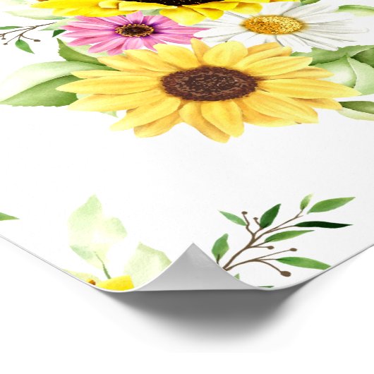 Aquarellblume 7 poster (Ecke)