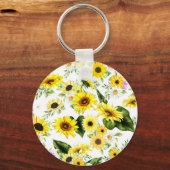 Aquarellblume 7 schlüsselanhänger (Vorderseite)