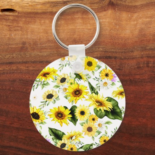 Aquarellblume 7 schlüsselanhänger (Vorderseite)