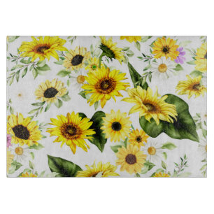 Aquarellblume 7 schneidebrett
