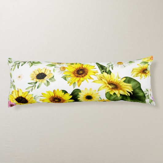 Aquarellblume 7 seitenschläferkissen (Rückseite)