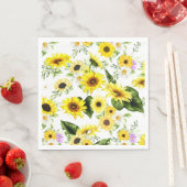 Aquarellblume 7 serviette (Beispiel)