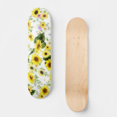 Aquarellblume 7 skateboard (Vorderseite)