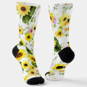 Aquarellblume 7 socken (Gewinkelt)