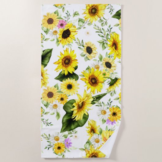 Aquarellblume 7 strandtuch (Vorderseite)