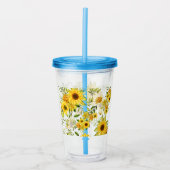 Aquarellblume 8 acryltrinkbecher (Vorderseite)