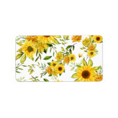 Aquarellblume 8 adressaufkleber (Vorne)