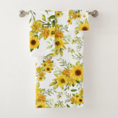 Aquarellblume 8 badhandtuch set (Insitu)