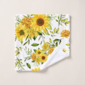 Aquarellblume 8 badhandtuch set (Waschlappen)