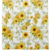 Aquarellblume 8 duschvorhang (Vorderseite)