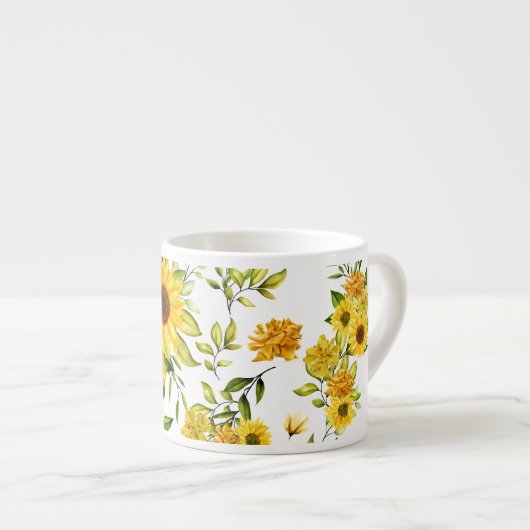 Aquarellblume 8 espressotasse (Vorderseite Rechts)