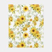 Aquarellblume 8 fleecedecke (Vorderseite)