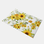 Aquarellblume 8 fußmatte (Schrägansicht)