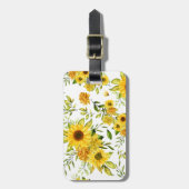 Aquarellblume 8 gepäckanhänger (Vorderseite vertikal)