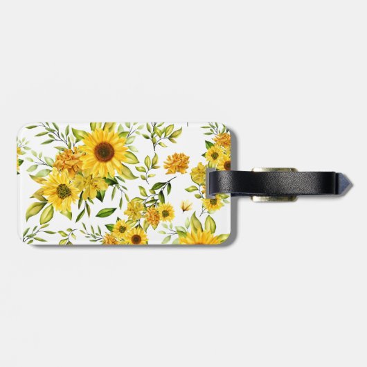 Aquarellblume 8 gepäckanhänger (Rückseite horizontal)