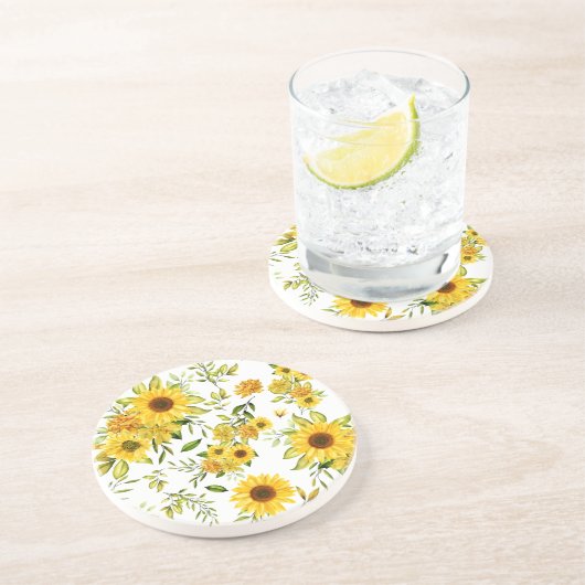 Aquarellblume 8 getränkeuntersetzer (Seite)