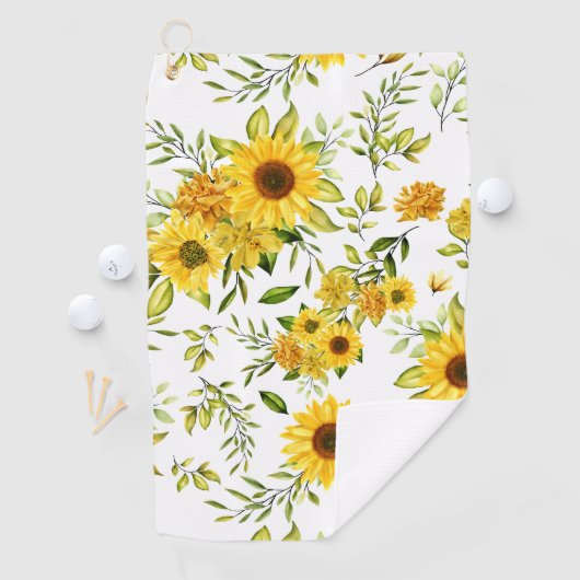 Aquarellblume 8 golfhandtuch (Insitu)