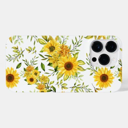 Aquarellblume 8 iPhone hülle (Rückseite (Horizontal))