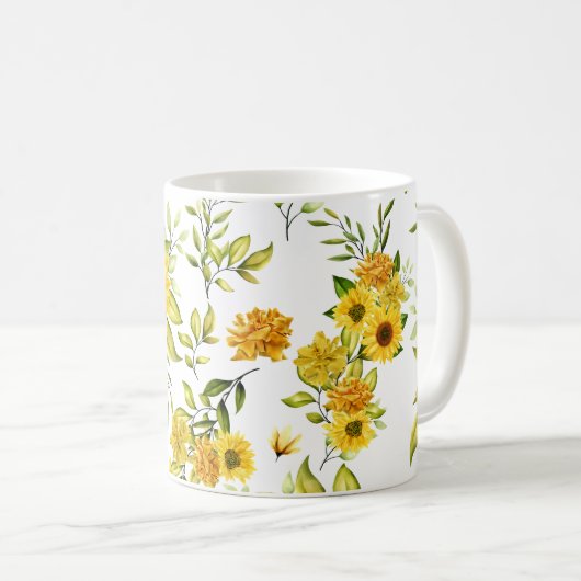Aquarellblume 8 kaffeetasse (VorderseiteRechts)