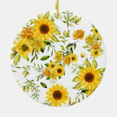 Aquarellblume 8 keramik ornament (Hinten)