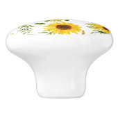 Aquarellblume 8 keramikknauf (Seitenansicht)