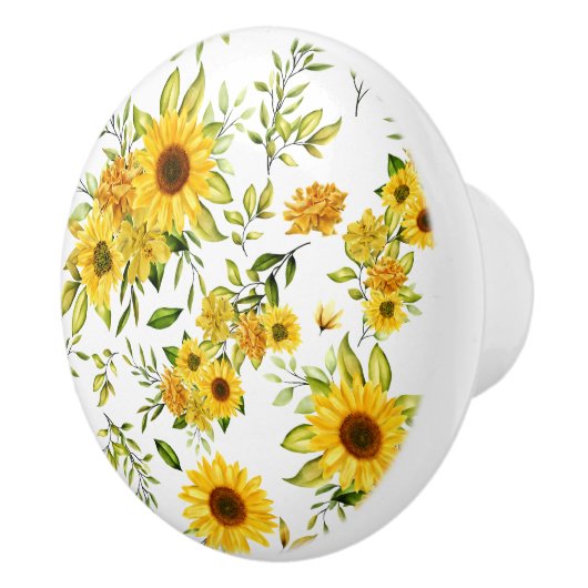 Aquarellblume 8 keramikknauf (Rechts)