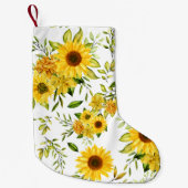 Aquarellblume 8 kleiner weihnachtsstrumpf (Vorderseite)